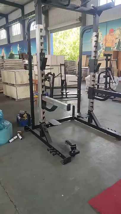Multi Functional Trainer Half Rack Gym Power Rack Comprehensive ...