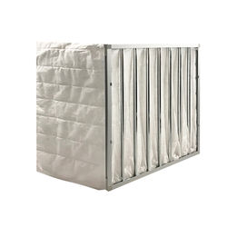 Promotional cleaner air glassfiber pocket filter medium dust bag filter