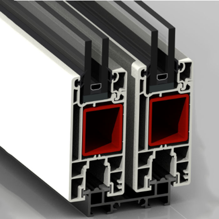 CE Certified uPVC Windows Plastic PVC Hollow Profile Made in China