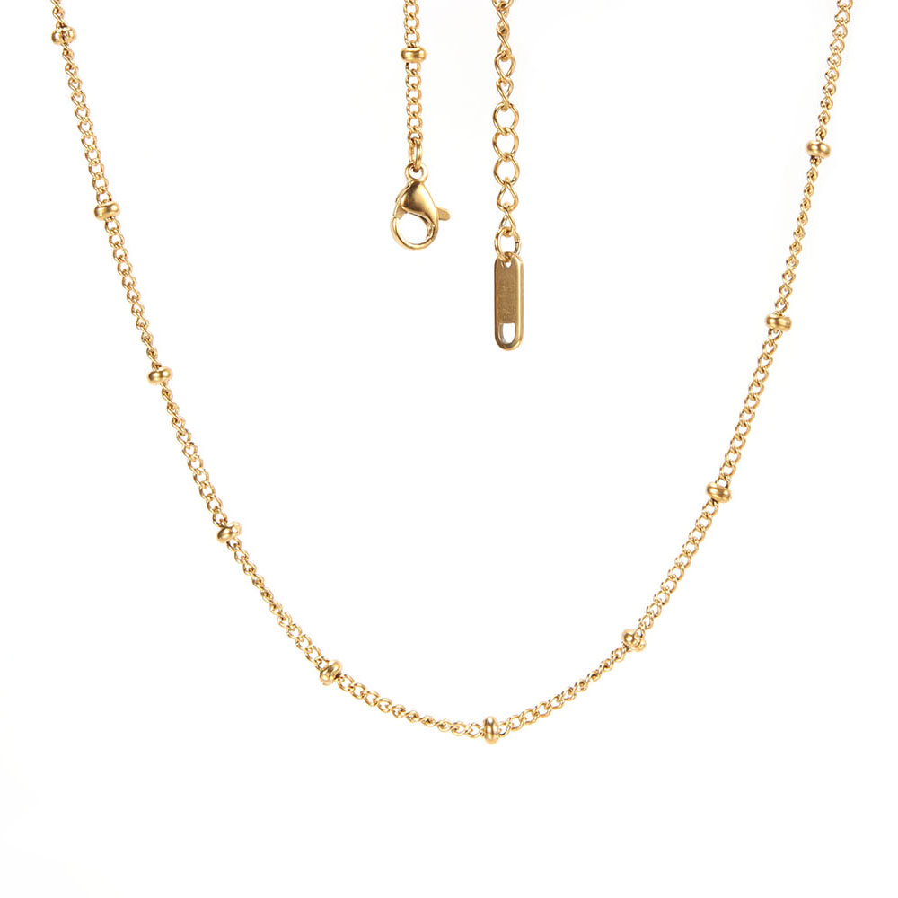 18k золото искусственный спутник цепь короткое ожерелье Изысканная дамские ювелирные изделия