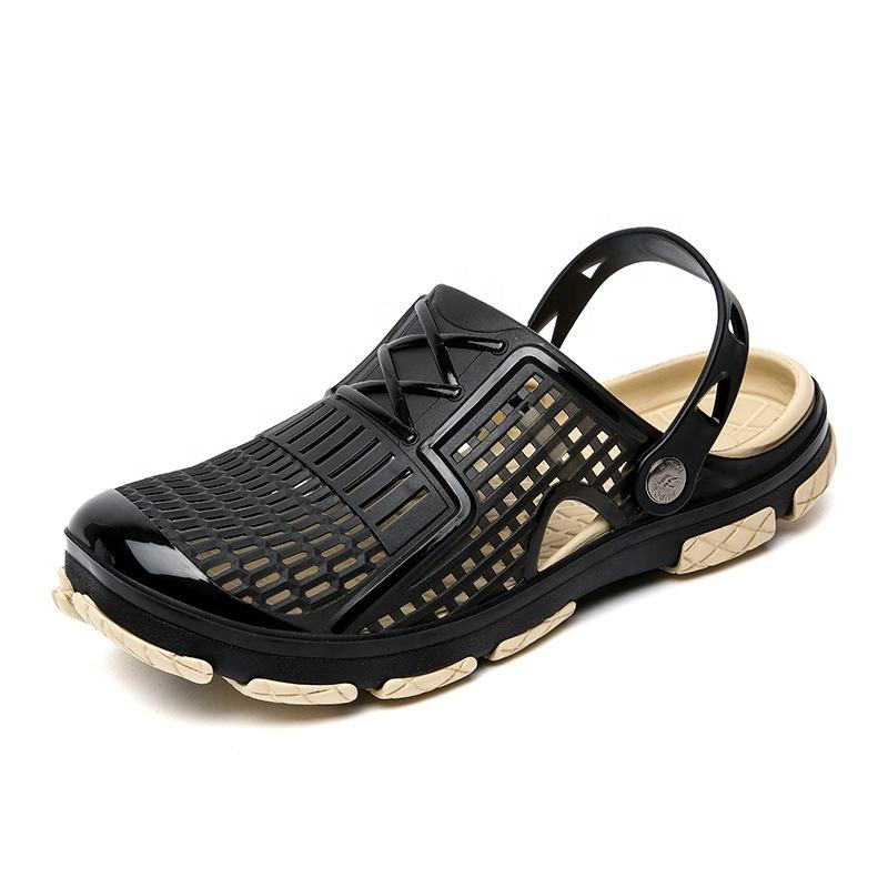 mens jelly sandals clear