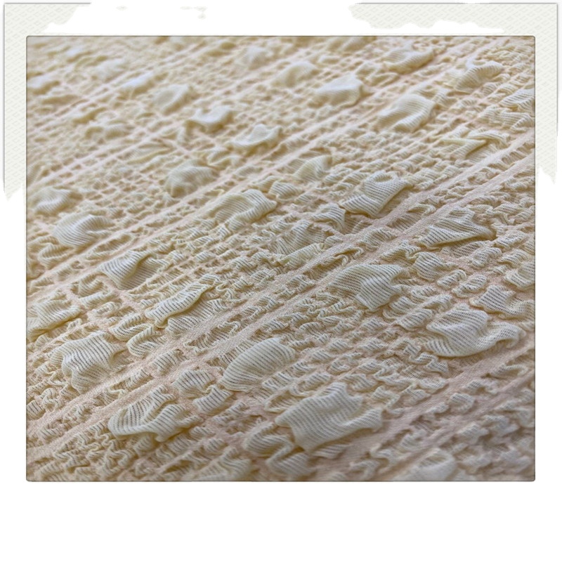 Полиэстер спандекс пузырьковый шифон Abaya Crinkle плед Pongee креп ткань