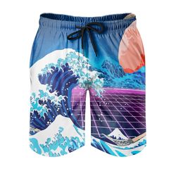 20210 Hot Sale Summer Customized Printing Design Men's Beach pants With Pockets
