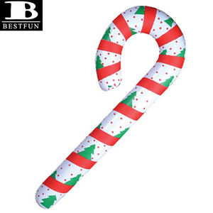 URATOT 6 Pieces Inflatable Candy Cane Stick Inflatable Candy Balloon Christmas Candy Cane for Christmas Decoration