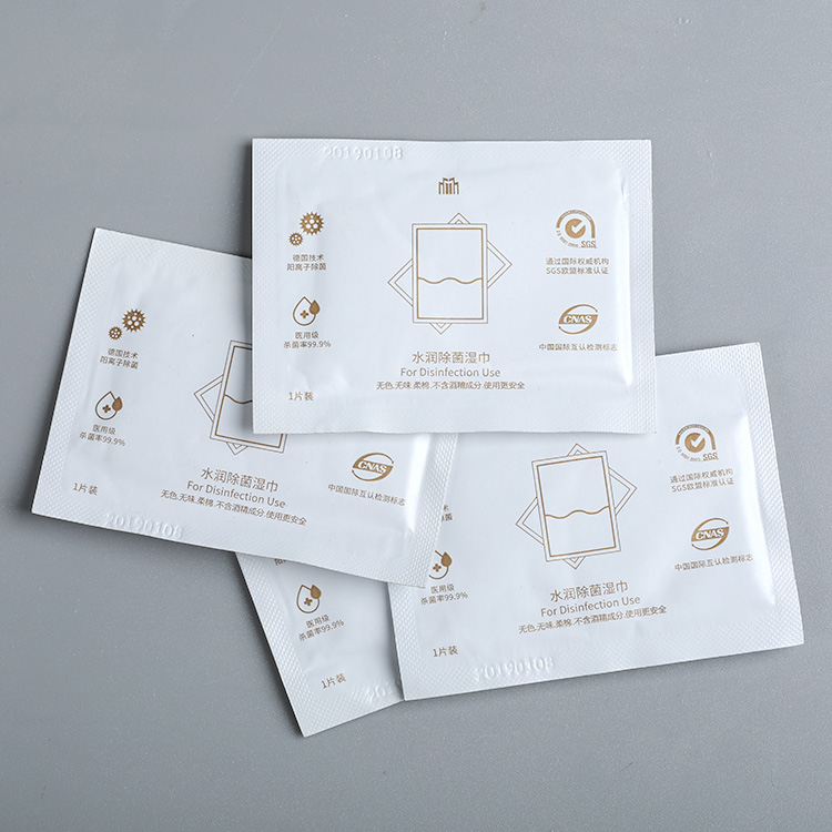 individually packaged for hand face disinfection use wet wipe wet tissue single packed wipes