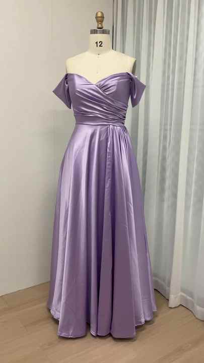 best semi formal wedding guest dresses Corset Strappy-Back Formal Long Prom Dress with Slit main image 0