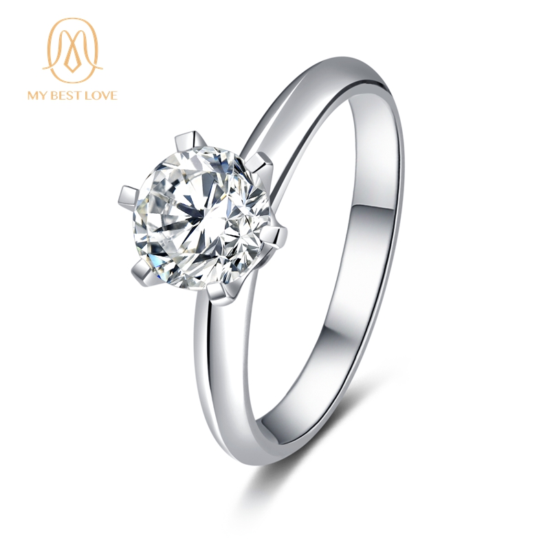 18K Gold Moissanite Real Diamond Sapphire Ring Gold Ring Jewelry Gemstone Wedding Ring Set