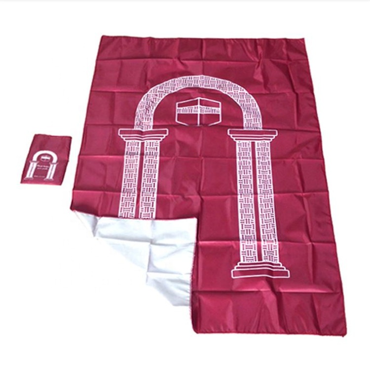 Pri/ère Portable Tapis Genoux Poly Mat avec Boussole pour Musulman Islam Pri/ère /Étanche Mat Tapis 100x60cm