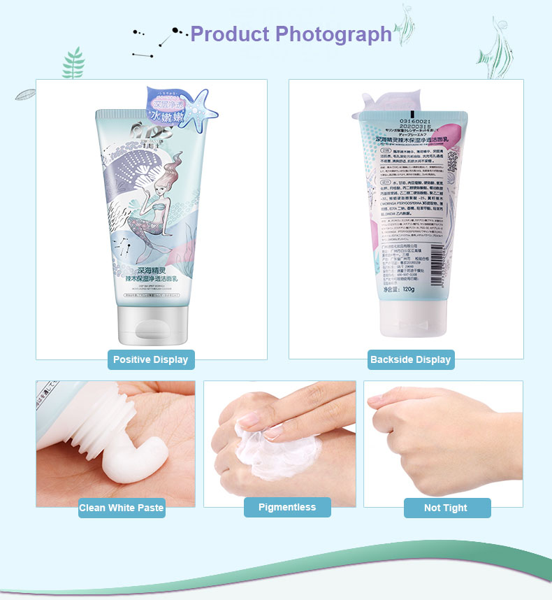 Oem Factory private label  Wholesale Repair Lightening Men Face Wash Replenishing Moisturizing Women Facial Cleanser