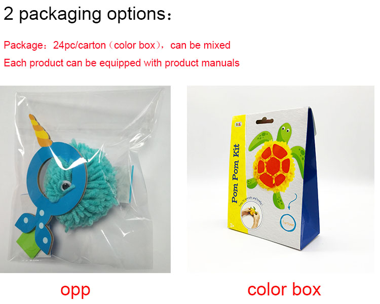 Diy Toys For Kids Woolen Yarn Pom Pom Animal Kit