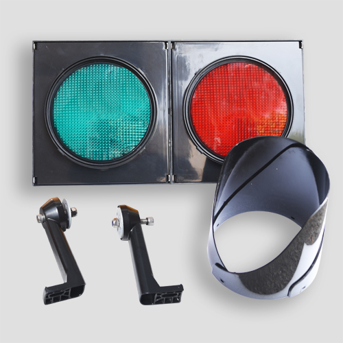 Road Junction 200mm Red Green Led Traffic Signal Light Head With PC Housing