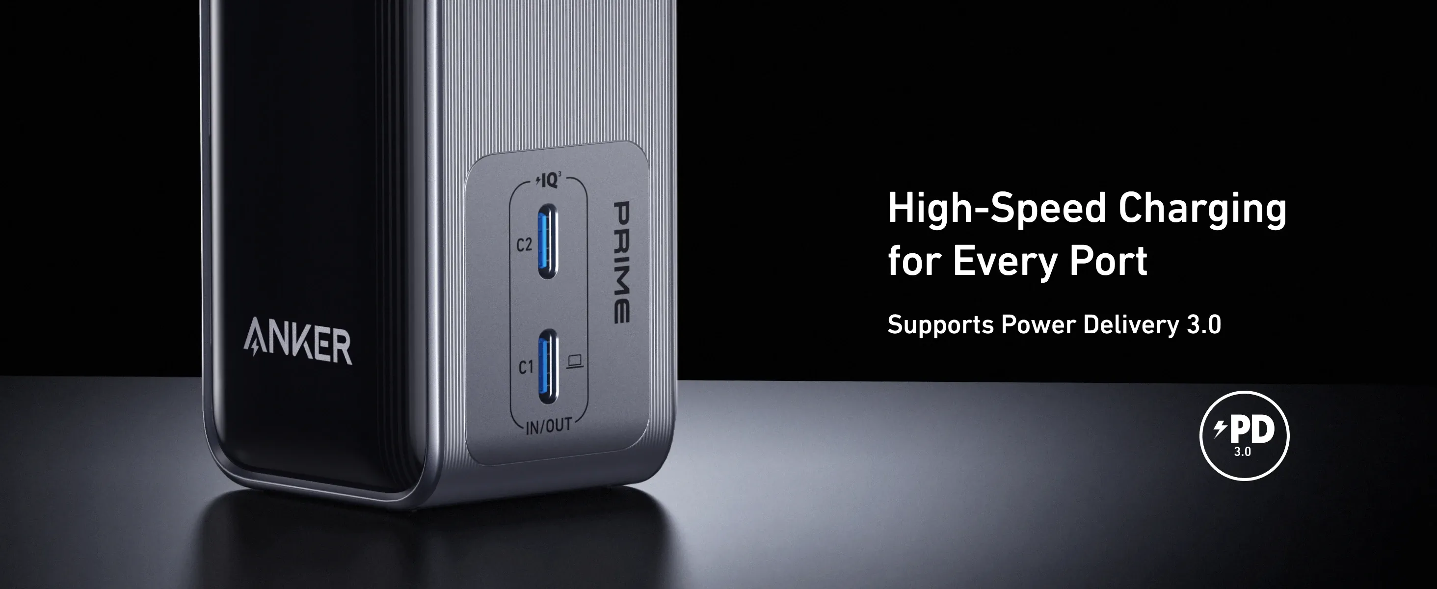 Anker Prime Power Bank, 9,600mAh Battery Pack with 65W Output