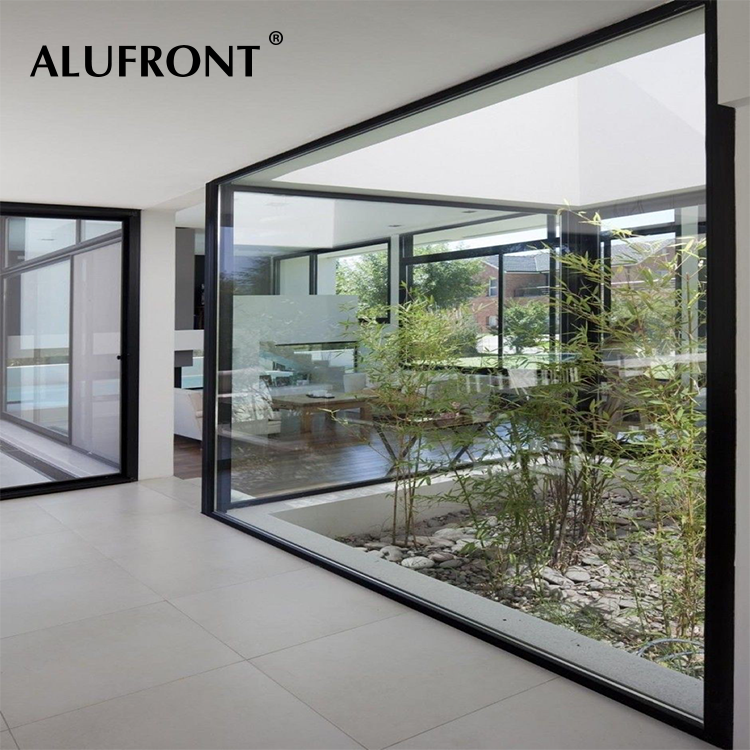 10 years warranty sound proof and weather proof hurricane impact Fixed Double Glass Floor windows