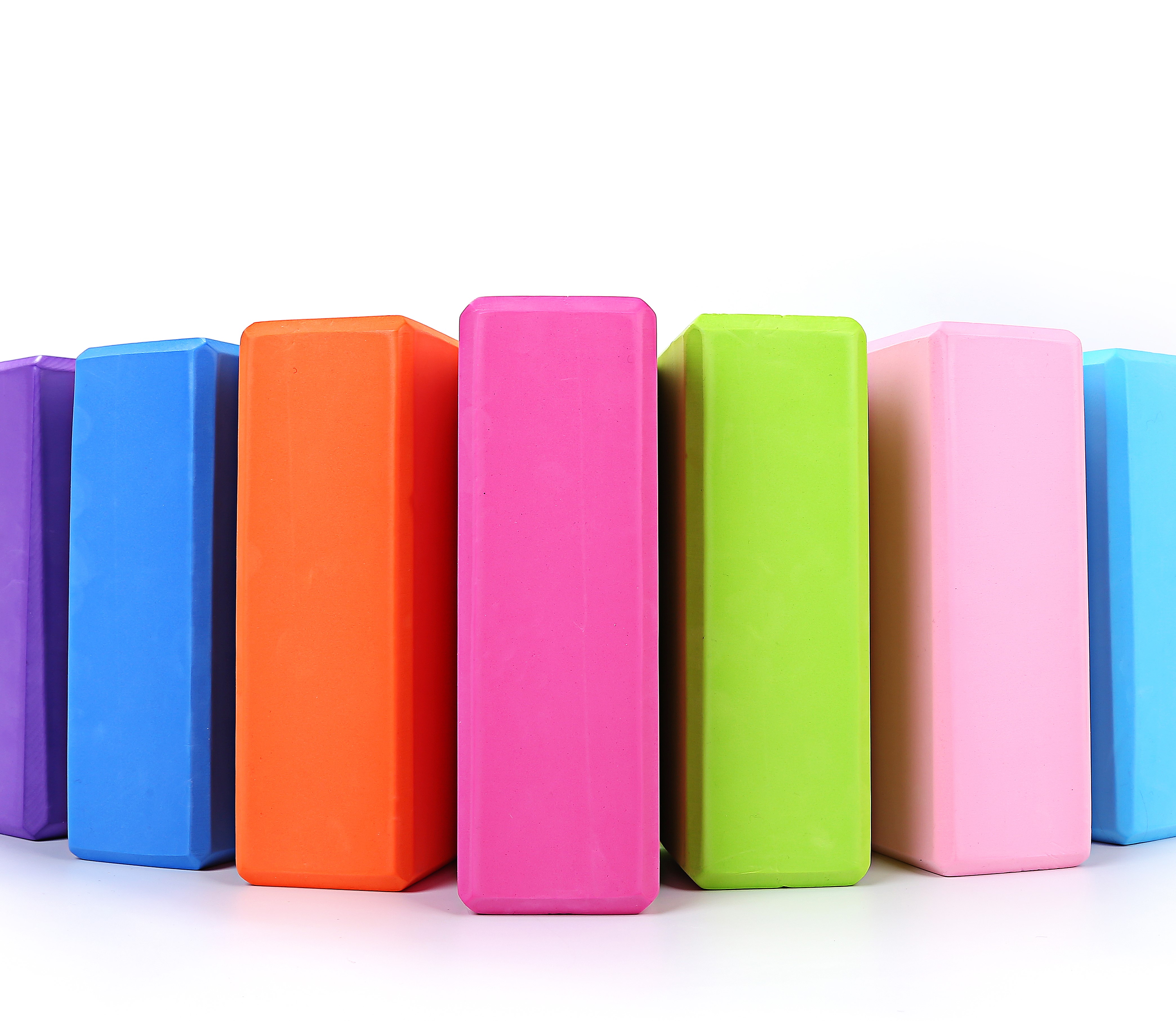 Набор блоков для фитнеса и йоги с индивидуальным логотипом, оптовая продажа, спортивные Прямые блоки для йоги высокой плотности, нетоксичные блоки для йоги