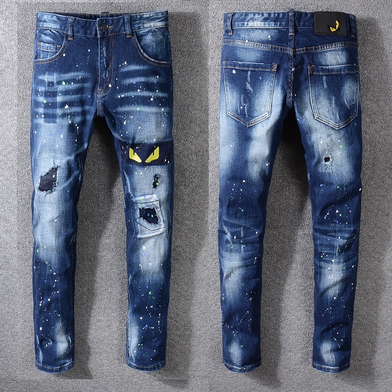 Pandapang Girls Slim Casual Stretch Jeans Trousers Cute Denim Pants