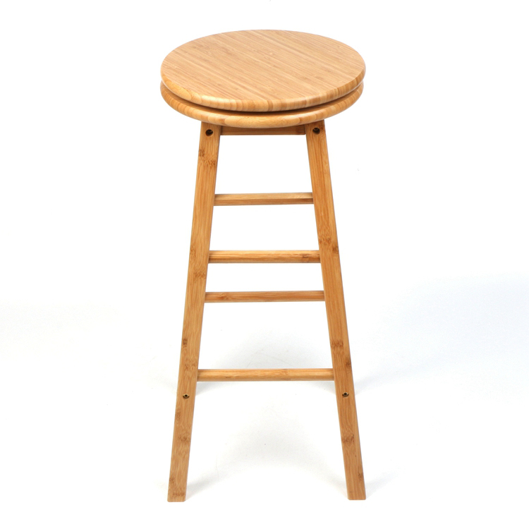 Оптовая продажа, дизайнерский деревянный высокий стул коричневого цвета