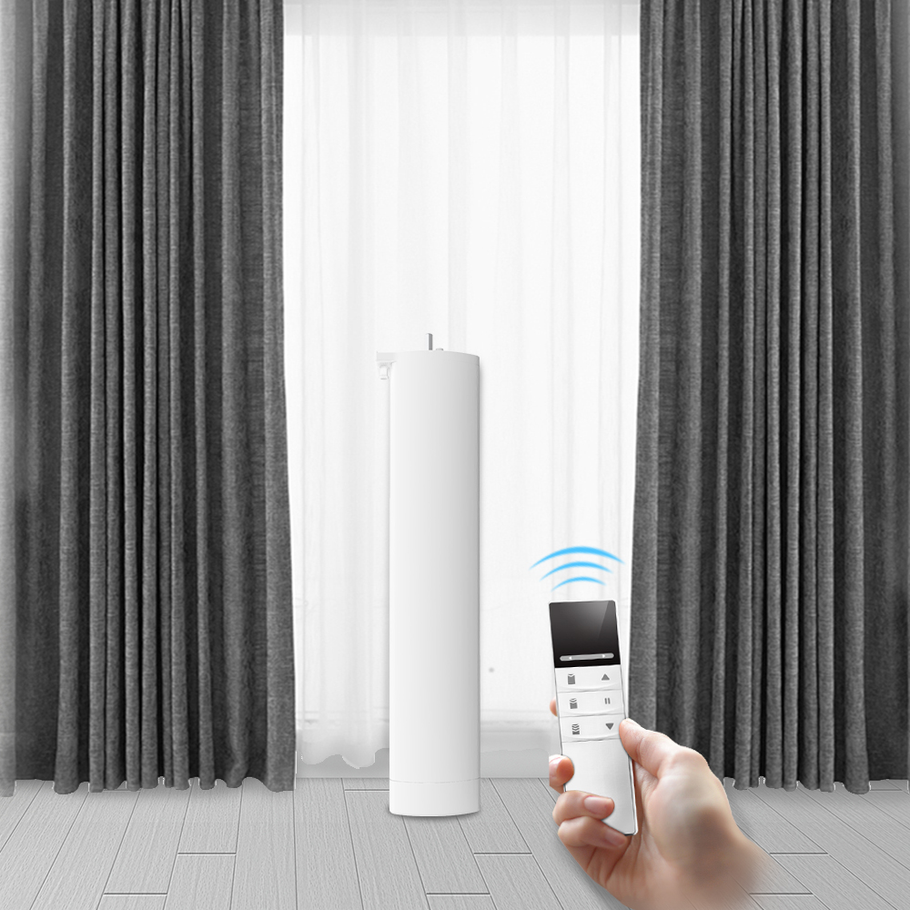 2020家居酒店设计电动智能窗帘电机带轨道窗帘自动 - buy curtain