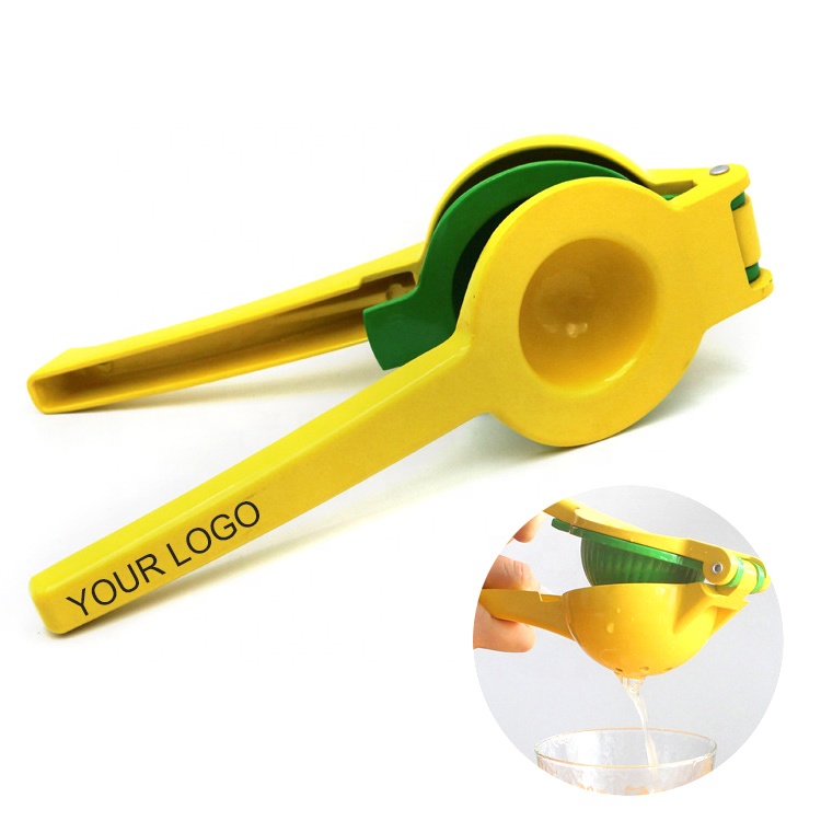 Лидер продаж, алюминиевая металлическая соковыжималка, ручная соковыжималка для цитрусовых, желтая соковыжималка для лимона