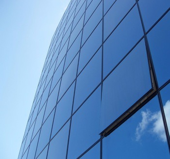 Structural Visible Frame Glazing Aluminium Curtain Wall Facade 1.5mm Thickness