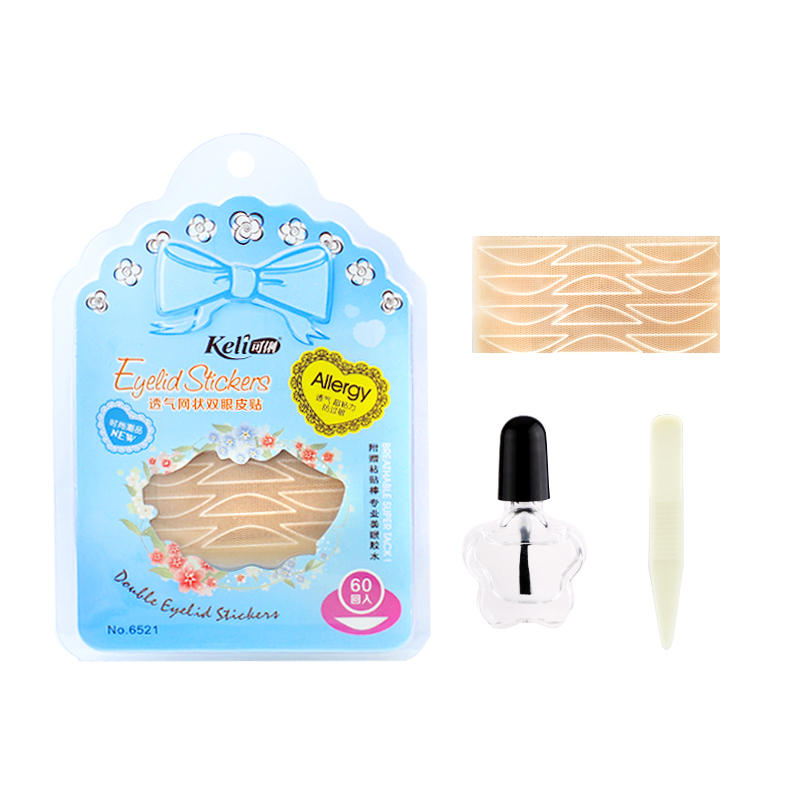 3 шт. в одном, клей для глаз для красоты, наклейки для двойных век и кружевная лента для век