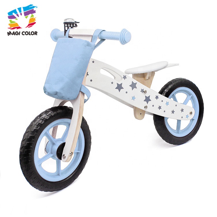 Готово к отправке, 12 дюймов деревянный беспедальный велосипед игрушка для детей W16C194D