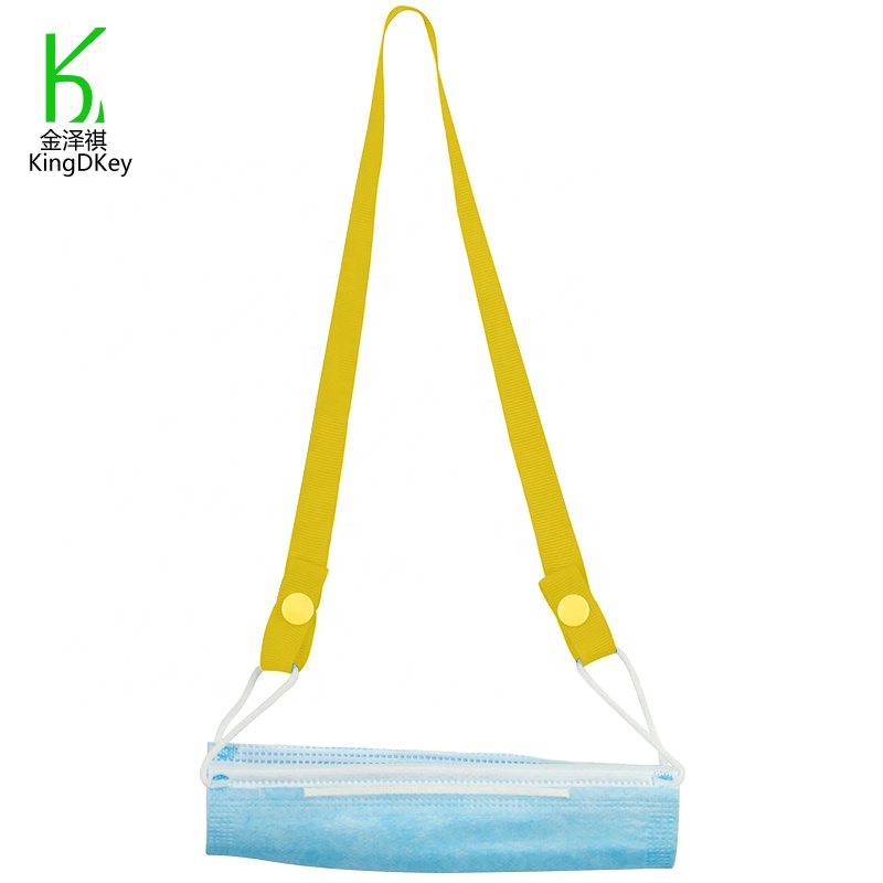 Набор из 8-на цепочке с регулируемой длиной уход за кожей лица маски ремешок производитель полиэфира изготовленная на заказ Мак шнурки золотые