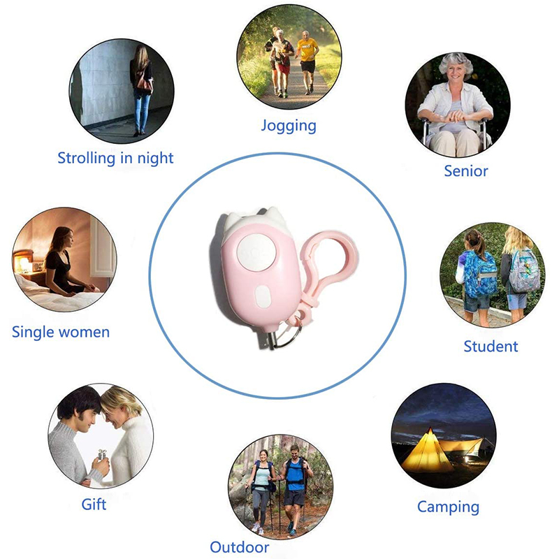 130 дБ персональная сигнализация Самозащита охранная сигнализация для женщин и детей