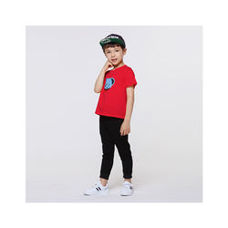 Manufacturer custom wholesale new style kids clothes boys summer set tshirt