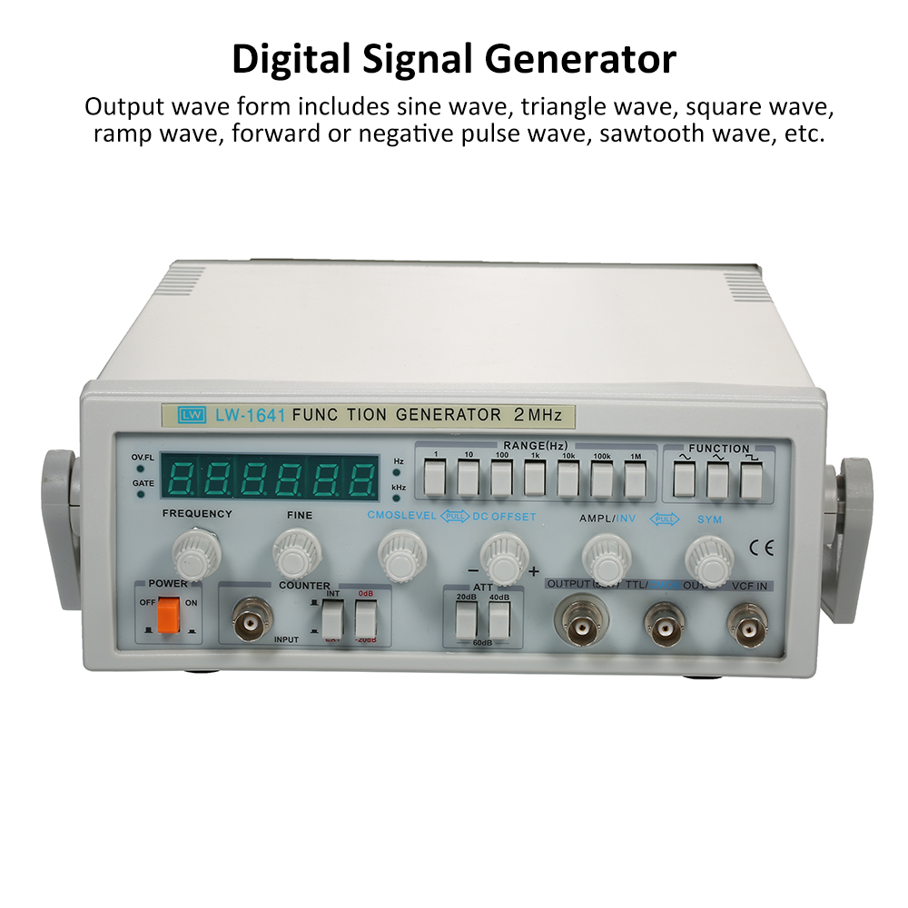 Multi-function LW-1641 Wave Digital Function Signal Generator 0.1Hz-2MHz Frequency