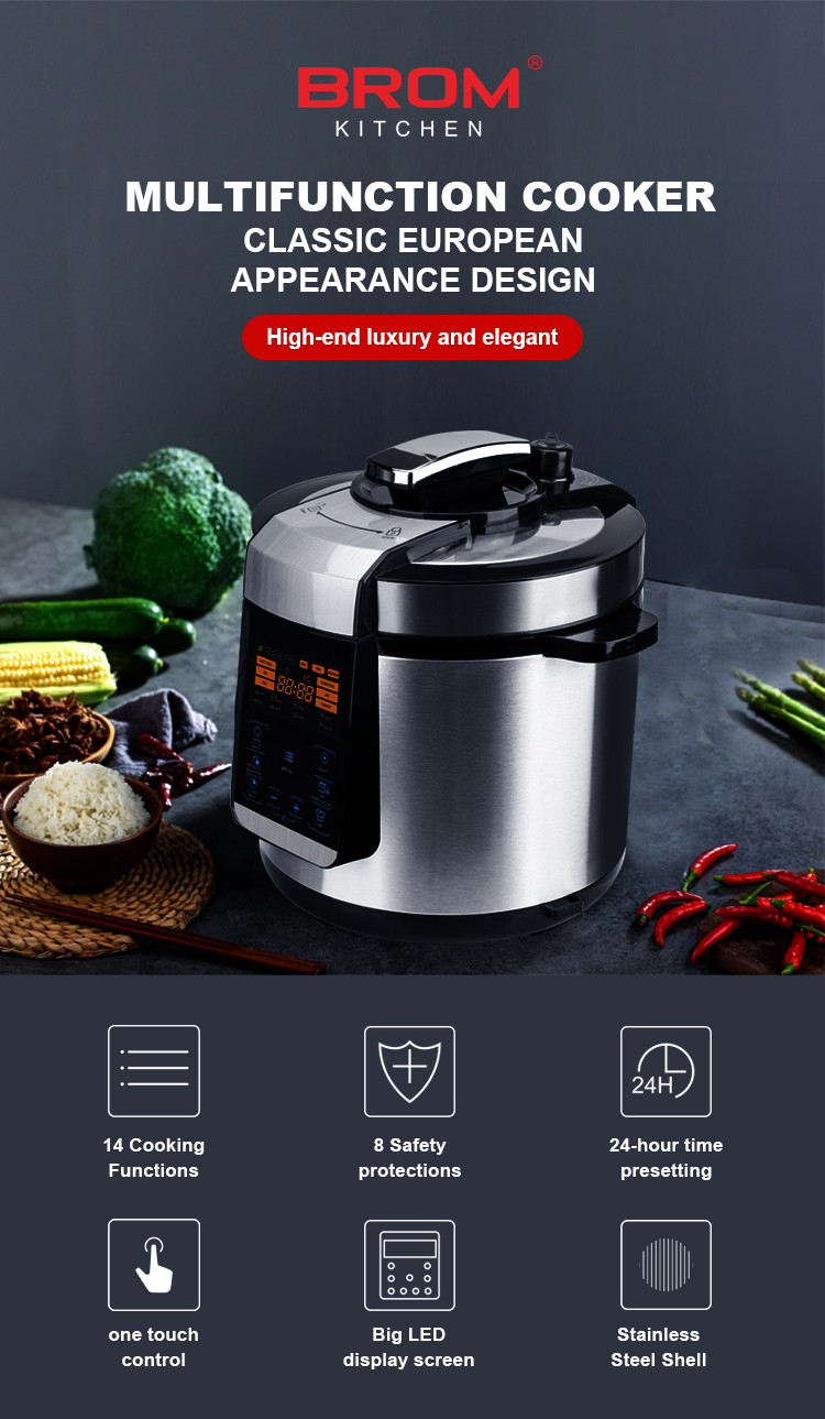 Afghan Kazan Electric Pressure Cooker - Multi-Function Stainless