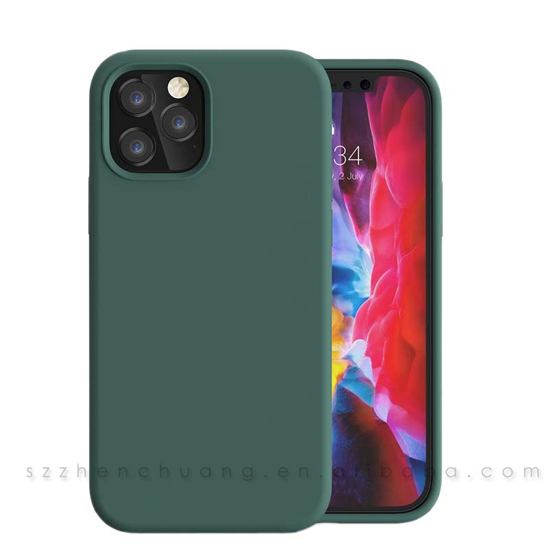 2020 мягкий резиновый чехол для iPhone 12, силиконовый чехол, бампер, защитный чехол для телефона, чехол для iPhone 12