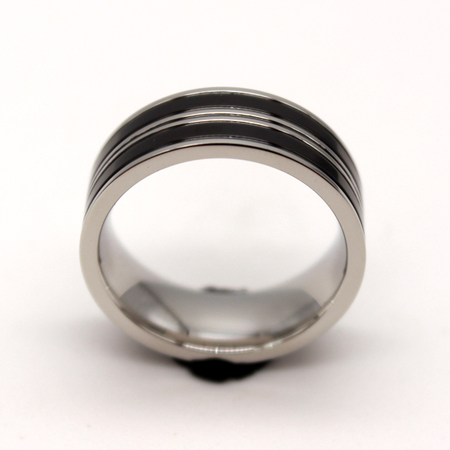 时尚镀银设计joyeria彩虹手指钛不锈钢戒指珠宝订婚女男士戒指
