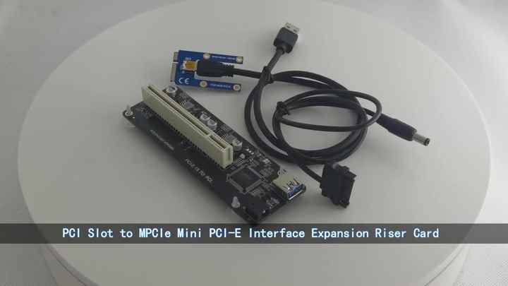 Riser Convertisseur MiniPCIe Vers PCI 2 Ports - KALEA-INFORMATIQUE 33MHz