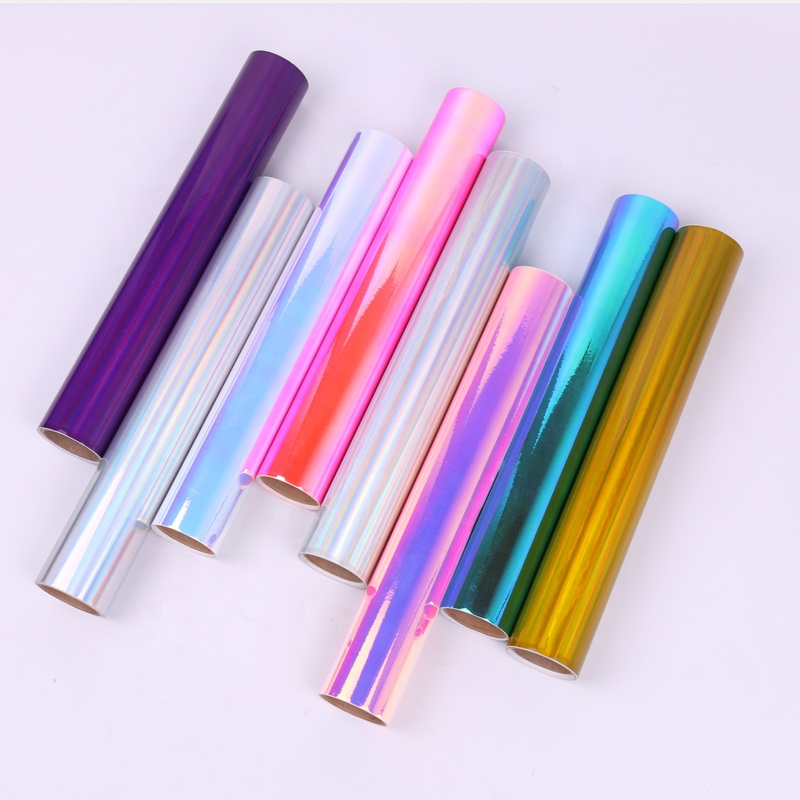 Голографическая хромированная Радужная наклейка, наклейка для лазерной резки, Виниловая наклейка на заказ, голографическая высечка