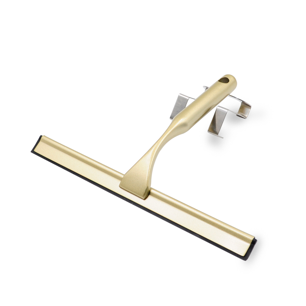 All-Purpose Shower Squeegee for Shower Doors Bathroom Window and Car Glass - Stainless Steel