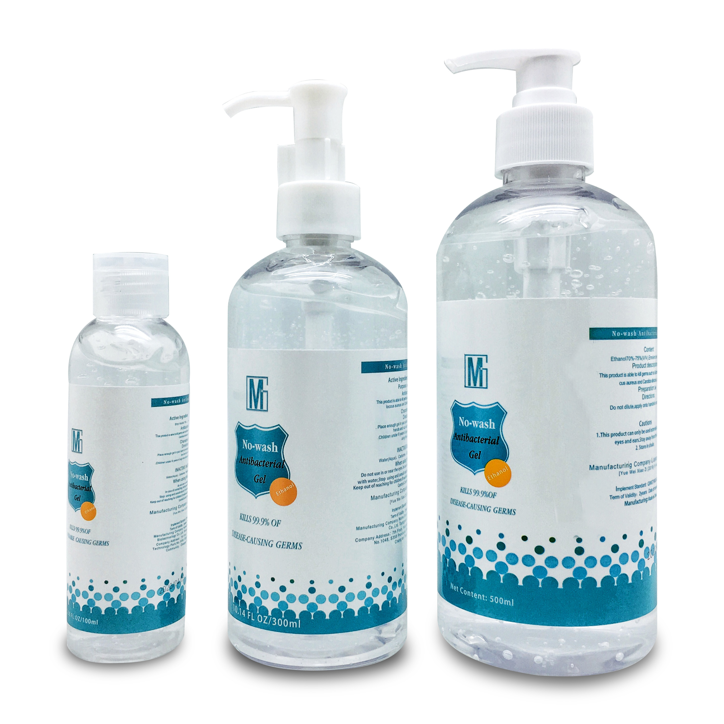 OEM/ODM 16 FLoz 500 мл бактериостатический дезинфицирующее средство для рук антибактериальный гель для рук