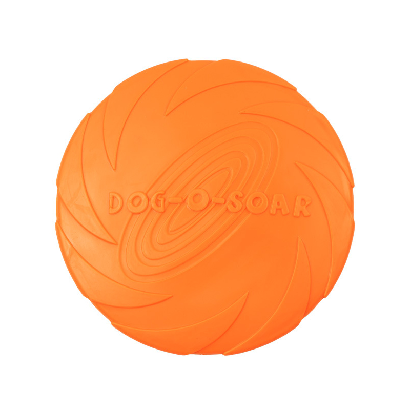 Экологически безопасные Мягкие силиконовые летающие диски для домашних животных для тренировки и упражнений резиновая игрушка для собак