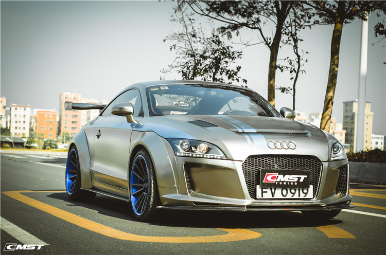 Audi TT Wide Body Kit with CMST Style Bumper & Carbon Fiber