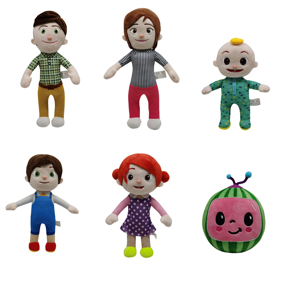 6 видов цветов Милые 15 ~ 18 см PP Хлопок Короткие peluches cocomelon плюшевые игрушки
