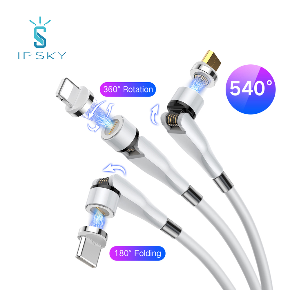 Бренд IPSKY, зарядные устройства для телефонов, самонамотка, магнитный micro usb кабель для зарядки, usb кабель типа c