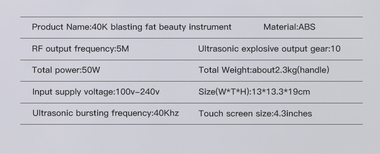 3 in 1 40k cavitation Body Slimming Machine Skin Tighten fat removal Fat Burning Waist Beauty Massage machine cavitation 40K