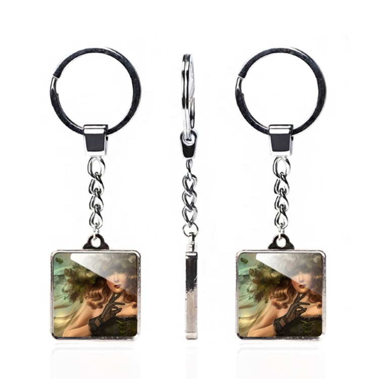 Двусторонний квадратный брелок для фотосъемки с изображением высокой четкости из хрустального стекла