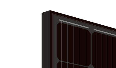 Photovoltaic 400Wp Solar Panel IP67 Black Frame Solar Panels