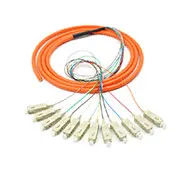 50/125um 2.0mm Multimode Duplex 3 Meter OM3 FCPC-SCPC Fiber Optic Patch Cord