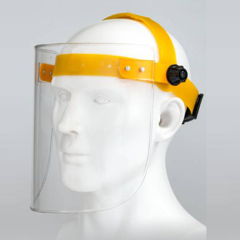 Protective Working Safety PC Clear Visor Plastic Full Face Replacement Shield Mask For Grinding Face Helmet Yellow