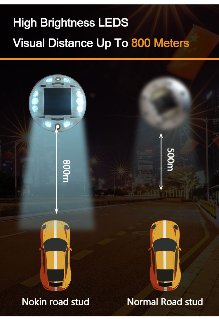 Promotion Rechargeable Roadway Safety Abs Plastic Pathway Light Led Solar Cat Eye Road Stud