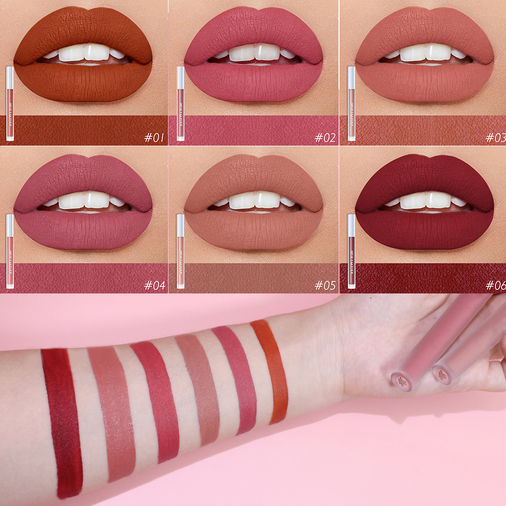 Женская бархатная помада бежевого частная этикетка для губ блеск для губ