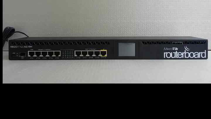 Mikrotik RB2011UiAS-RM Rackmount Gigabit Ethernet Router with POE