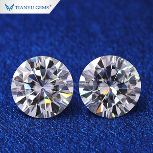 Forever VVS clealry 5mm 6.5mm 7mm 7.5mm 8mm 9.5mm round brilliant cut artificial diamonds moissanite
