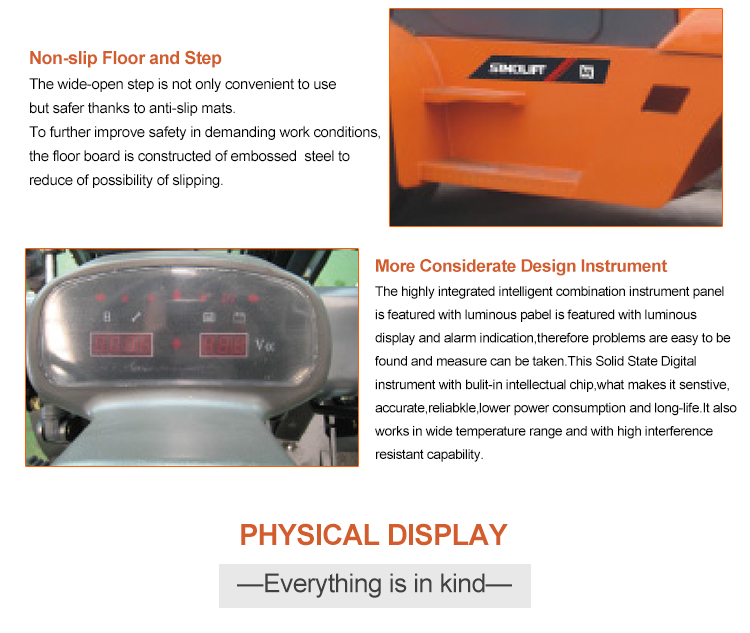 Sinolift CPCD120  12Ton Diesel Forklift with 3m two stage Wide-view mast